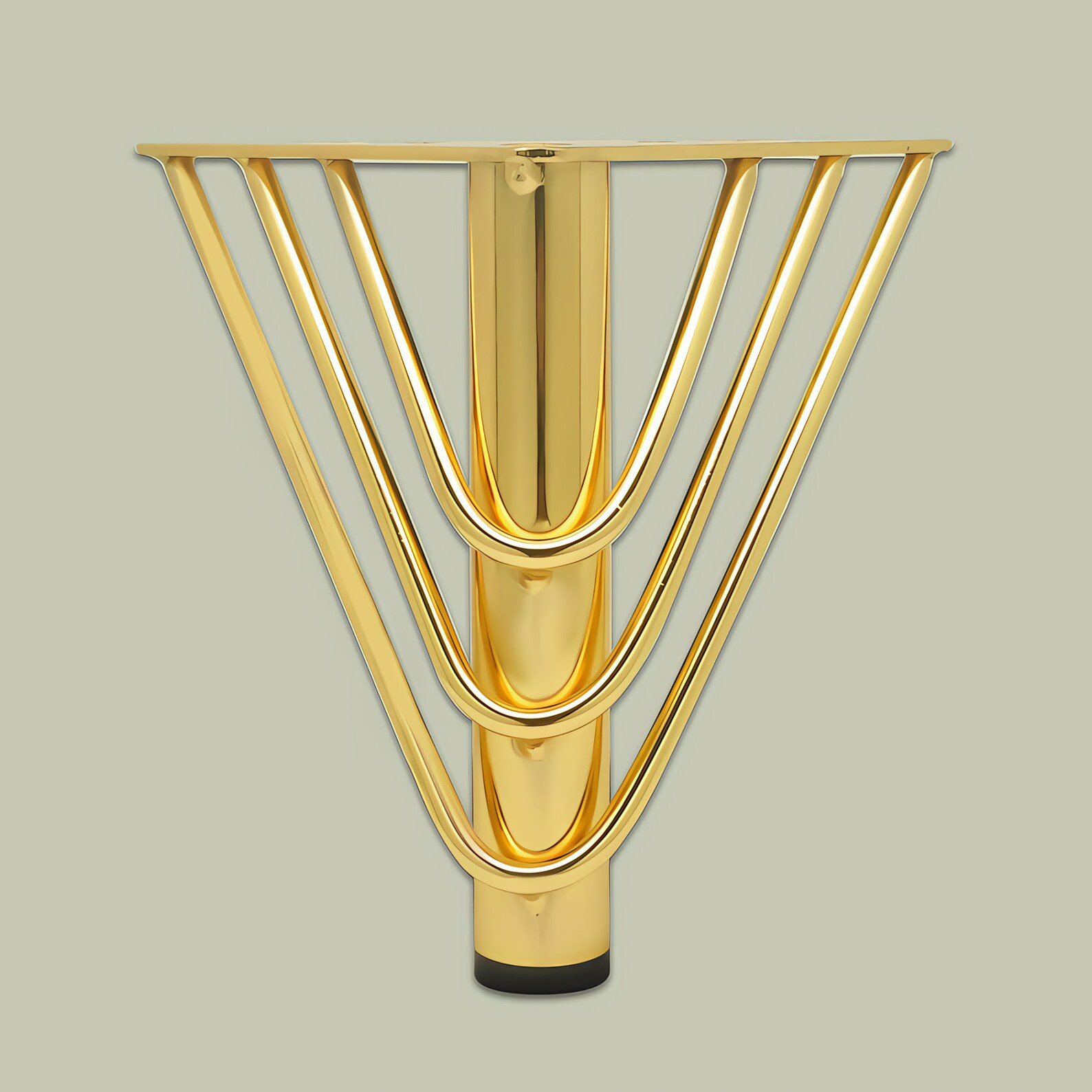 Elegant Furniture Legs Set of 4, Solid Brass Furniture Legs, Sofa Couch