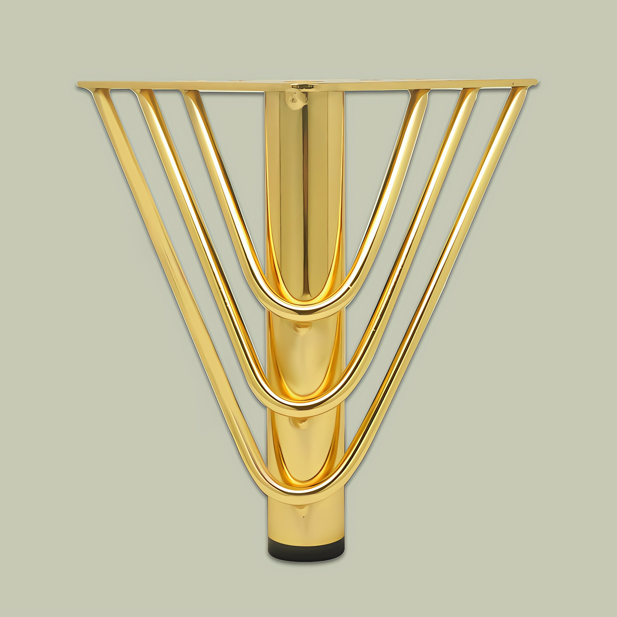 Elegant Furniture Legs Set of 4, Solid Brass Furniture Legs, Sofa Couch