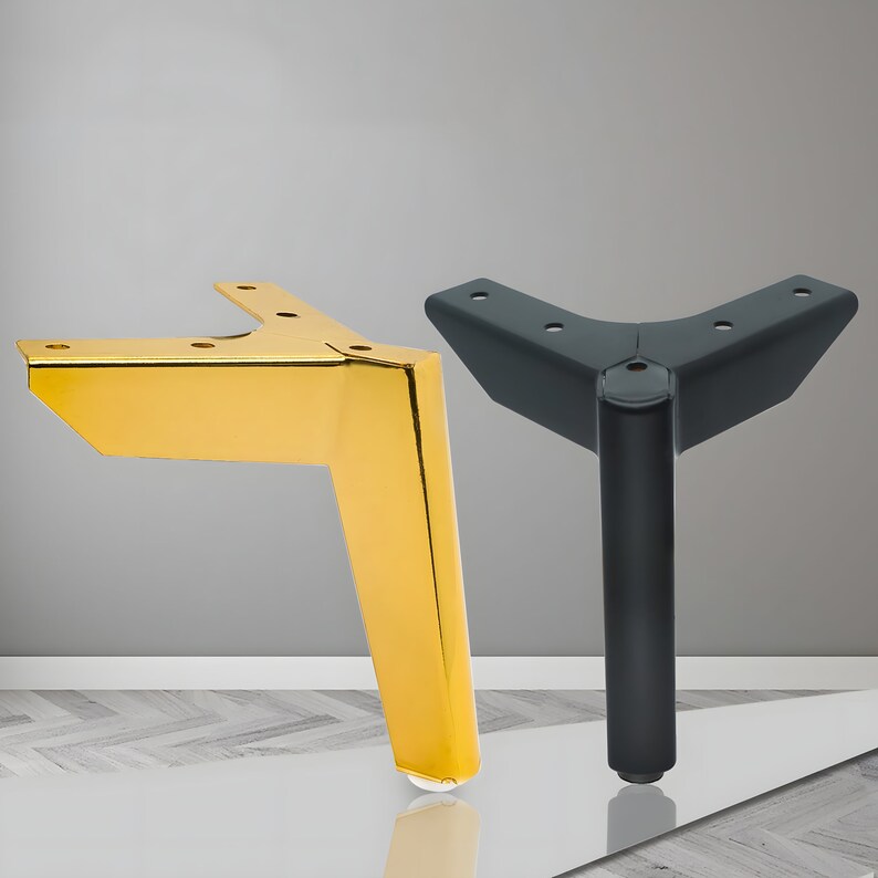 4 X Furniture Metal Legs Modern Minimalist Steel Legs for Etsy