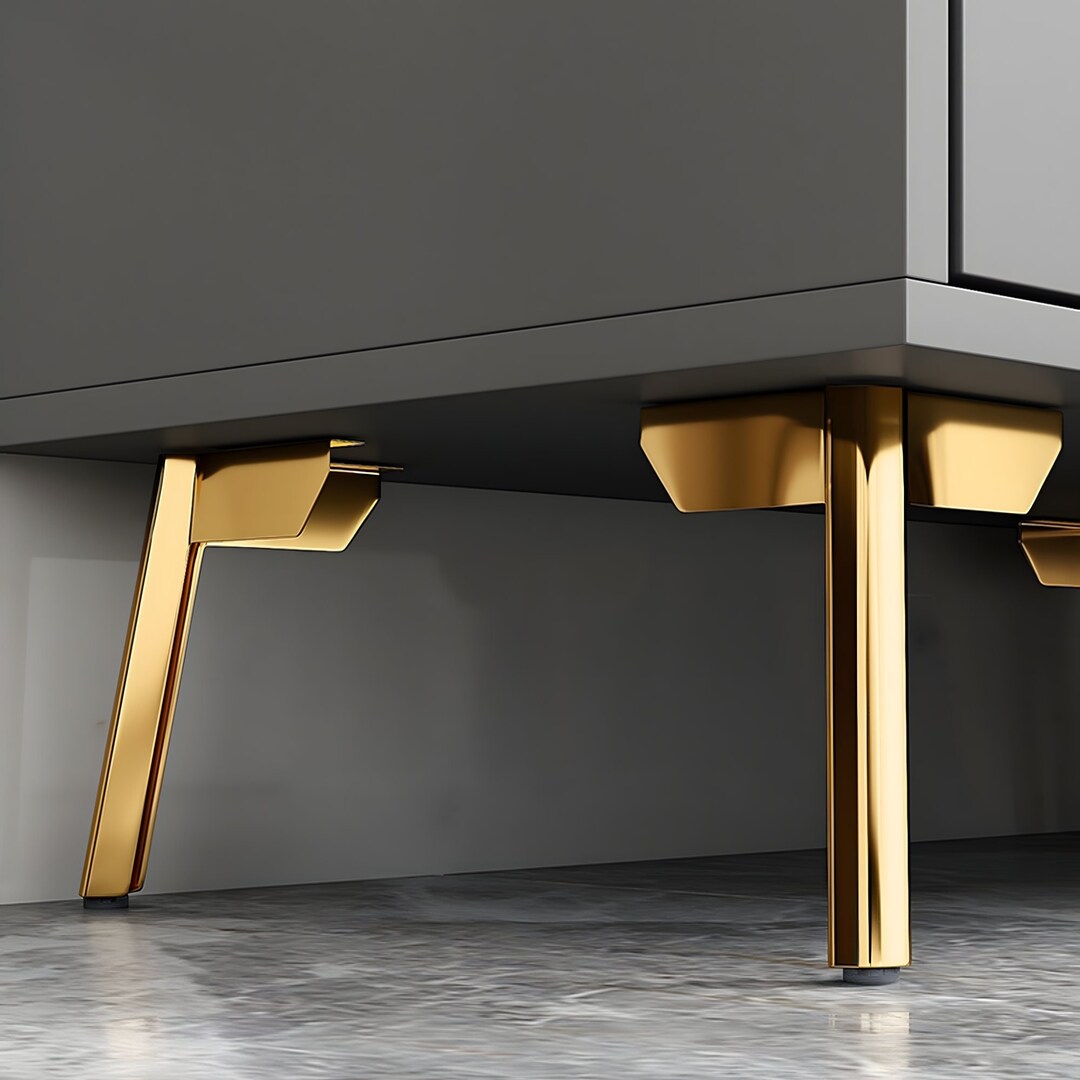 4 X Furniture Metal Legs, Modern Minimalist Steel Legs for Chairs, Sofa Set Frame Bracket Post