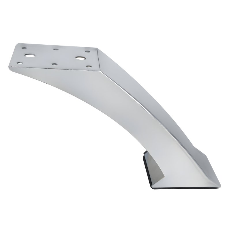 Chrome Angled Legs Set of 4, Sofa Legs, Metal Furniture Legs, Couch