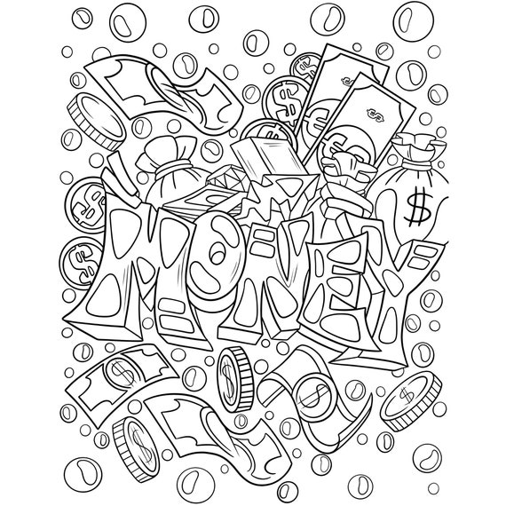 Graffiti Coloring Pages Adults