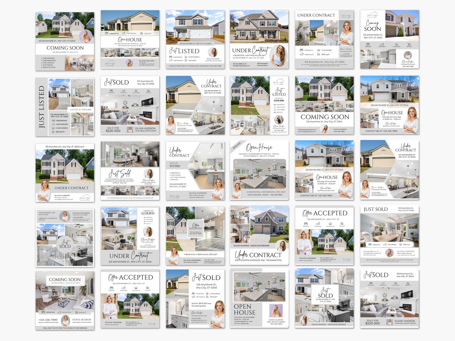480 Real Estate Social Media Posts | Just Listed Posts | Just Sold ...