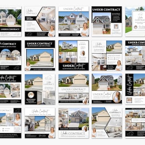 20 Under Contract Social Media Posts | Realtor Instagram Post Templates ...