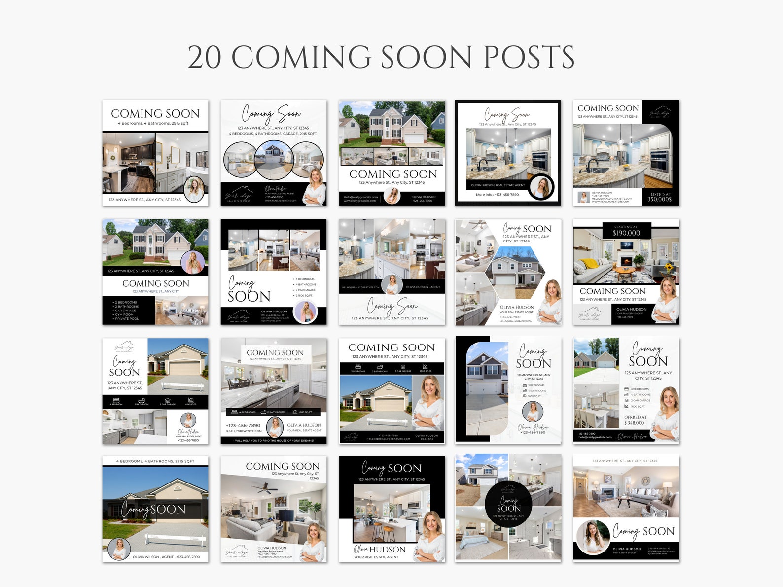 240 Real Estate Social Media Posts Just Sold Posts Under Contract Posts ...