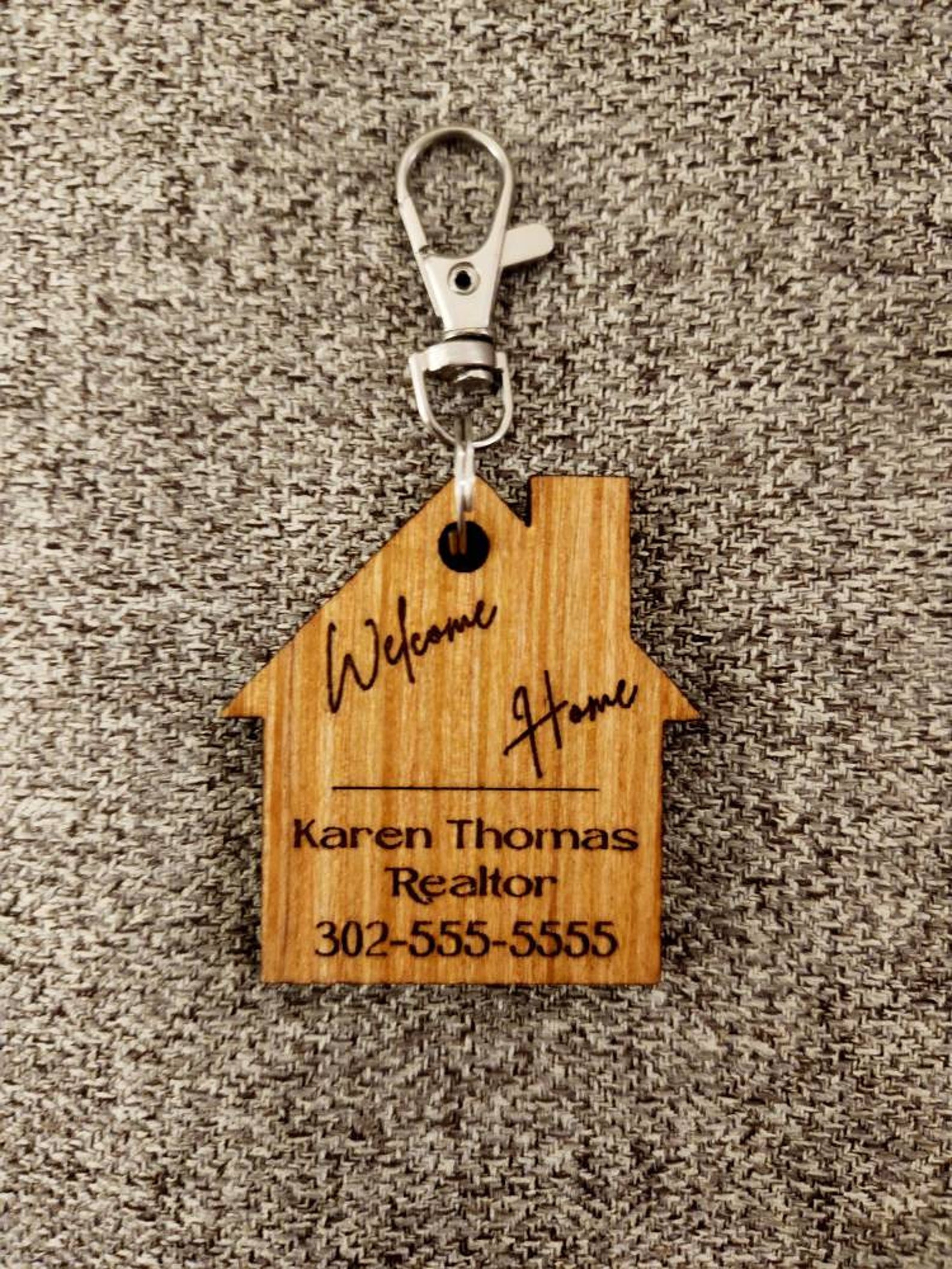 Realtor Logo Keychain New Home Keychain VRBO Keychain Etsy