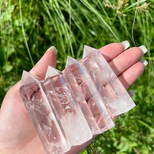 Healing Crystal Tower,quartz crystals,Polished crystal gift for her,home decor