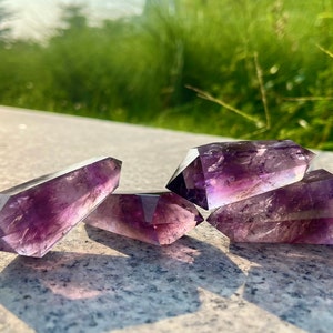 Amethyst Crystal Double Terminated, Healing Gift for home decor