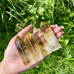 Citrine Crystal Tower,Crystal Tower, metaphysical healing crystals,Home Decor,For Gift