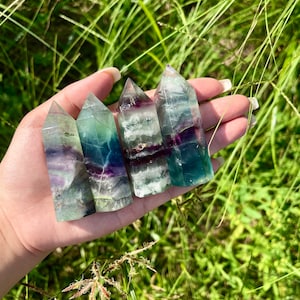Fluorite tower,Crystal tower,home decor,Gift