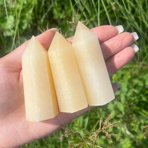 Yellow Jade Tower,healing crystal,home decor,Gift