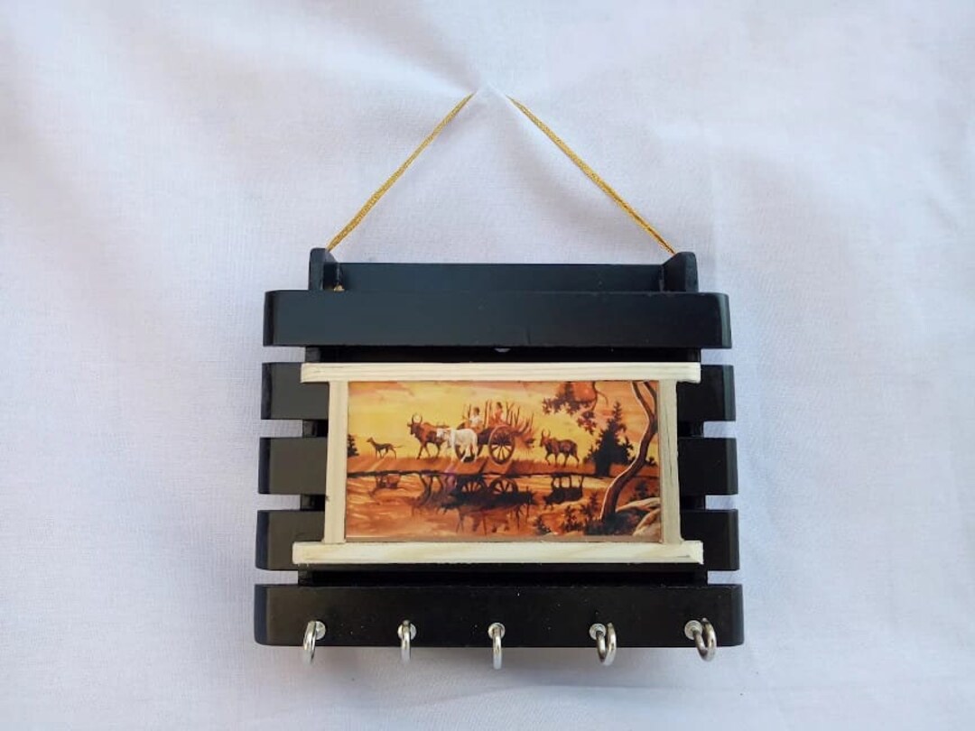 Handmade Wooden Key Chain Stand for Home Decor Etsy