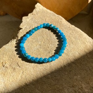 Blue apatite bracelet