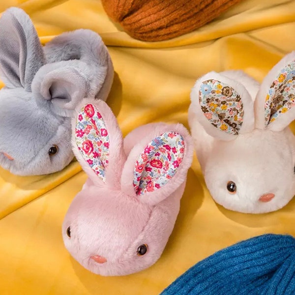 mens rabbit slippers