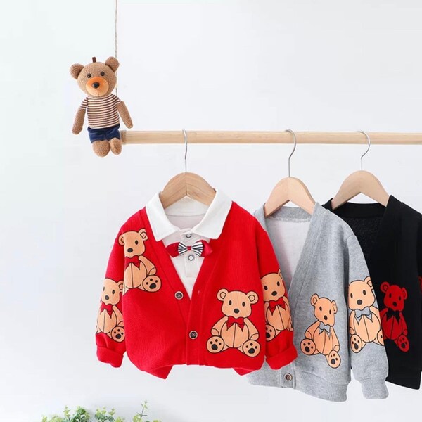 Cute kids 3 pcs set ,Cute boys 3pcs set ,boys  three Piece Outfit ,boys Winter Outfit Baby boyLong Sleeve Top ,Baby boy Outfit ,play outfit