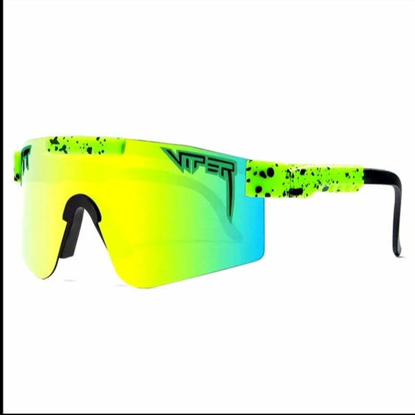 Retro Viper Sport Sunglasses – Polarized UV400 Lenses, Colorful Frame & Lens Options