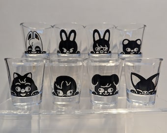 Stray Kids OT8 Skzoo Shot Glass Set
