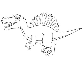Cute dinosaur vector graphics file-bundle. Files come in SVG-formats