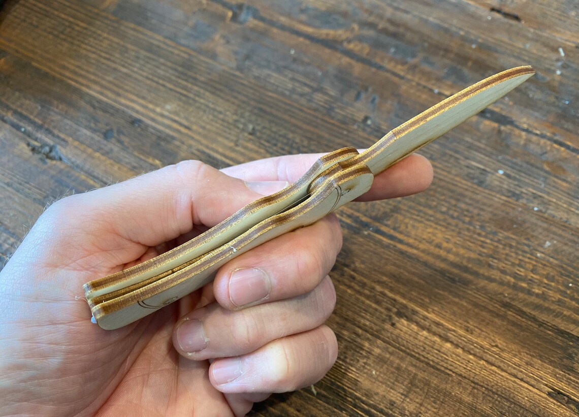 Wooden Locking Pocket Knife cub Scouts Boy Scouts Scouts Etsy