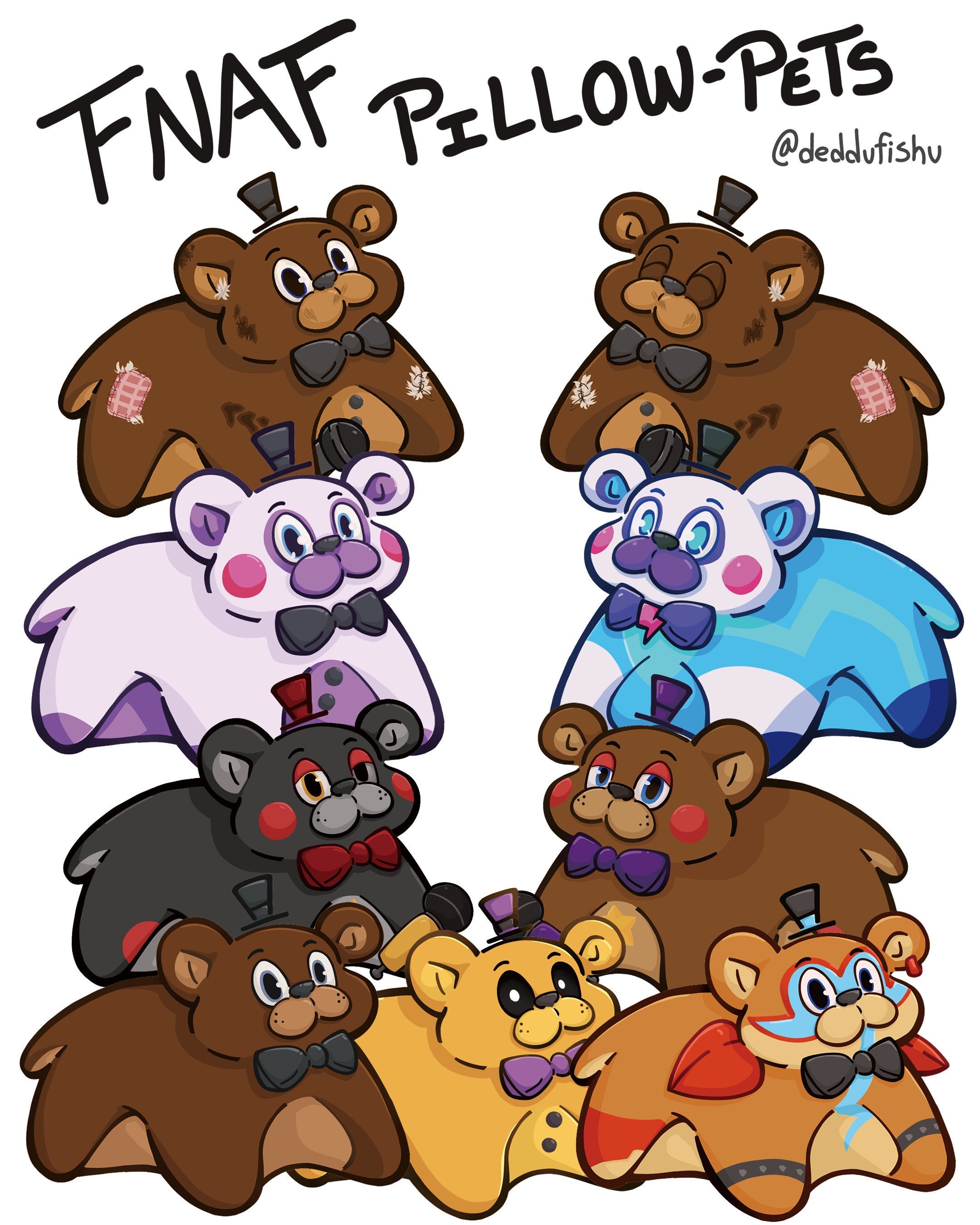 Freddy Fazbear, Five Nights at Freddy's Character Art, Hand Drawn FNAF Fan  Art by Daniel Grissom -  Sweden