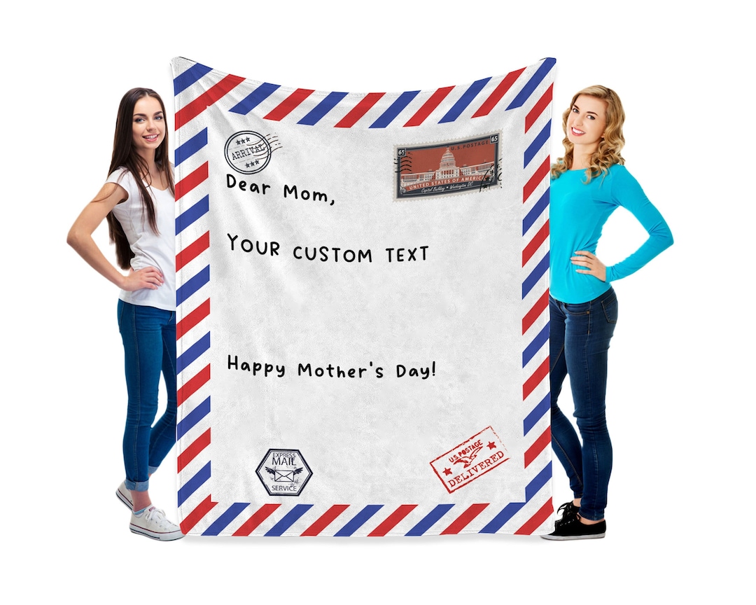 Mothers Day Gifts Gifts for Mom Personalized Mom Blanket Etsy
