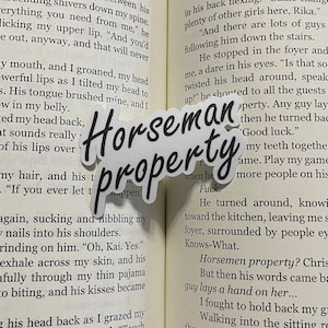 Horseman property sticker| Devil's Night series by Penelope douglas