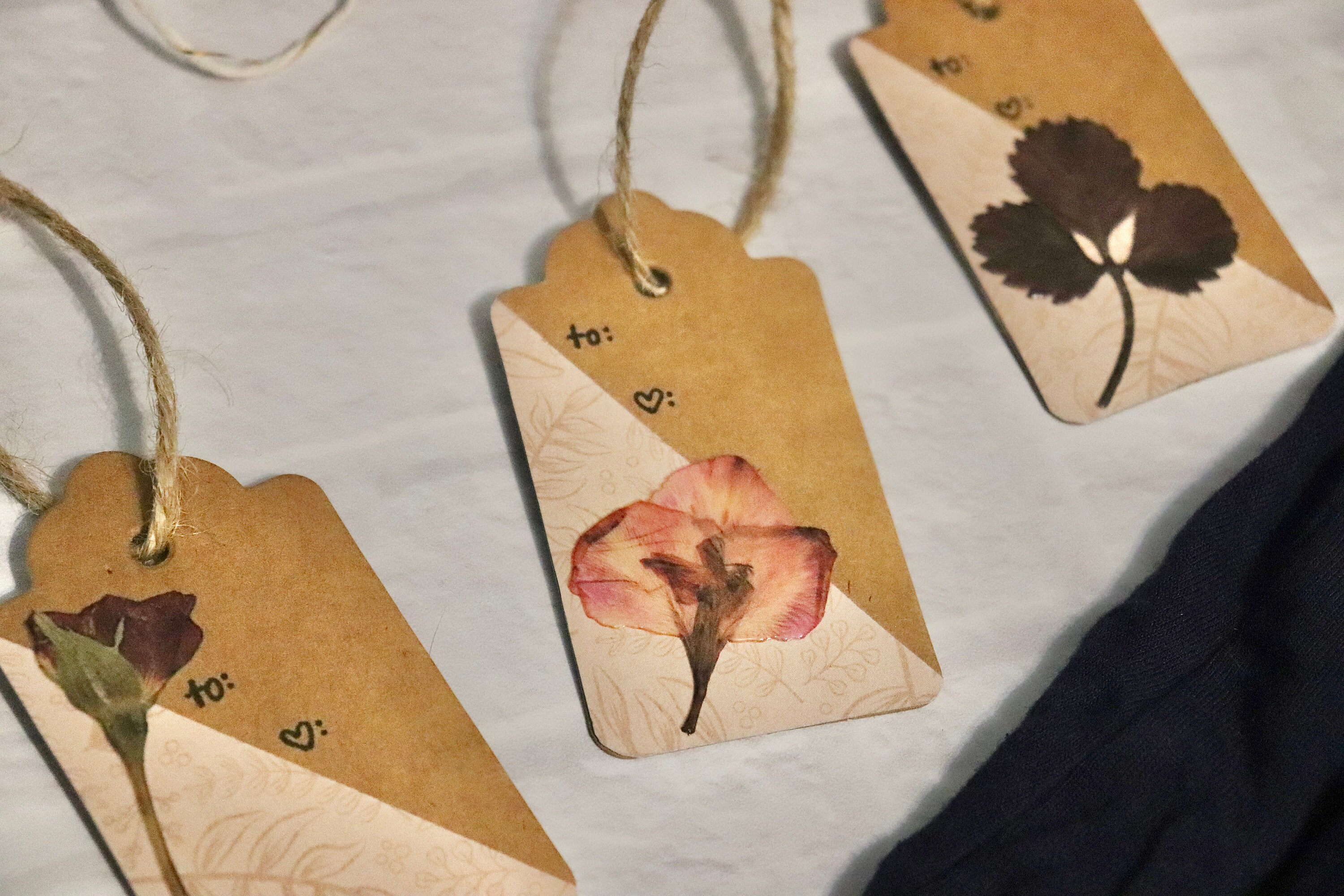 Vintage Botanical Gift Tags Set of 3 - Etsy