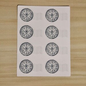 Stickervel kerstpoststempel
