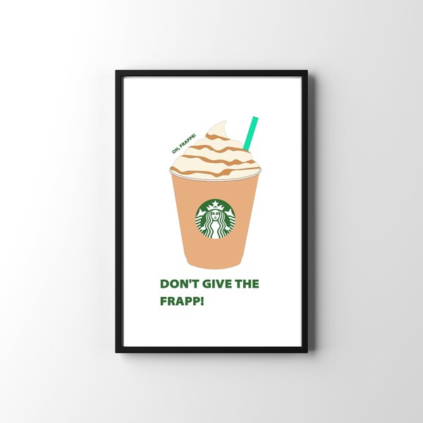 Starbucks Wall Poster Etsy
