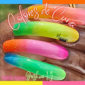 2XL XXL Curved Square Press on Nails | Strong Nails | Ombre Glitter Long Nails | Candy Nails | Custom Curved Nails | Summer Color Nails
