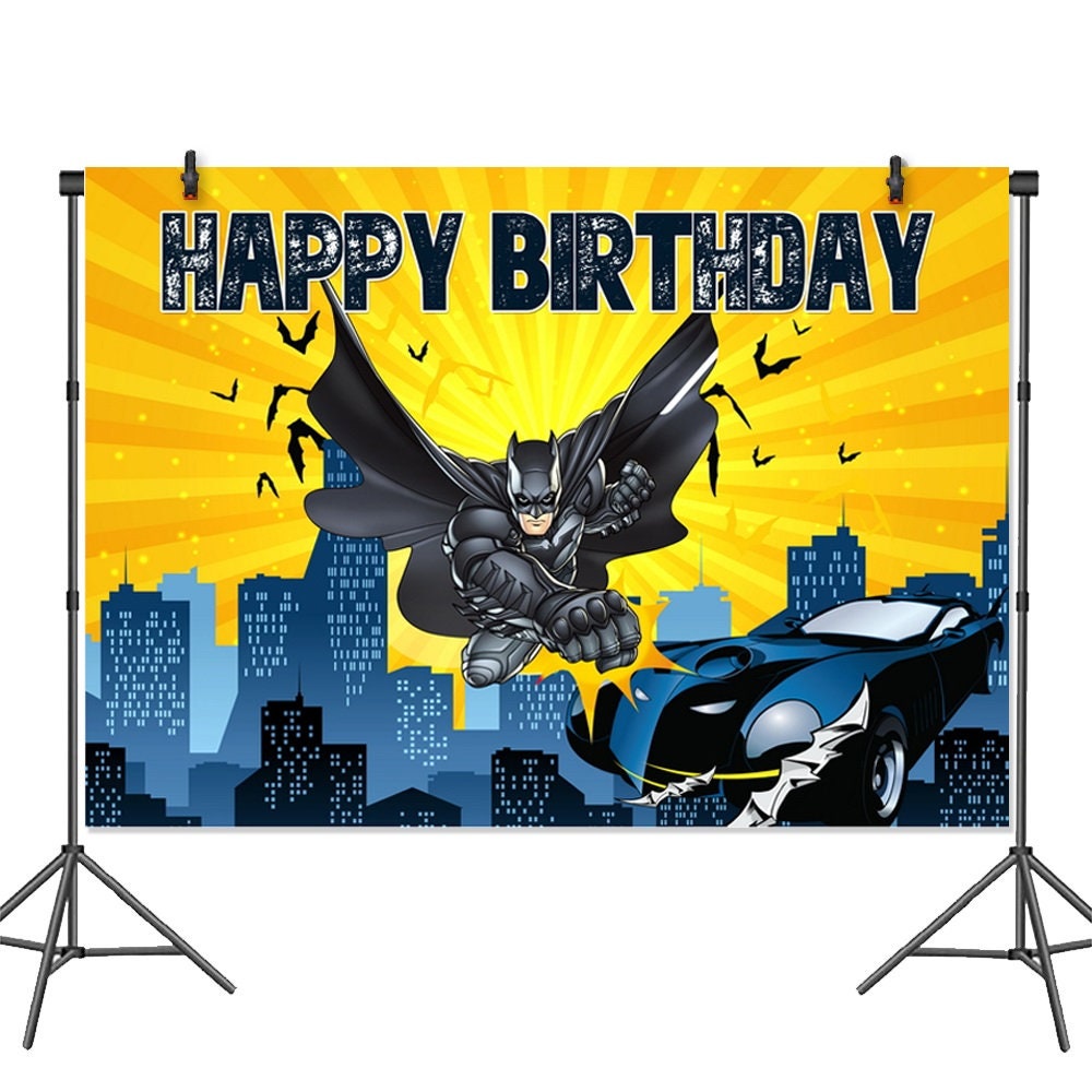 Batman Birthday Theme Party Batman Party Theme Birthday Party Supplies Tableware Supplies Party Decor Banner Birthday