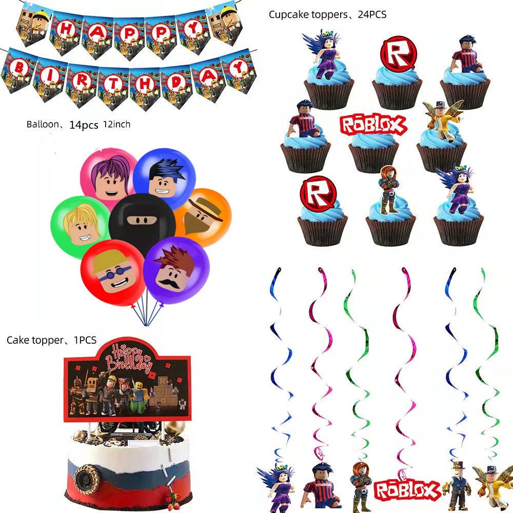 Roblox Birthday Theme Party Roblox Party Theme Birthday - Etsy