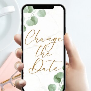 Change the Date Wedding Mobile Video Template