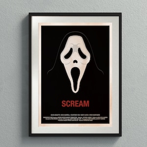 Scream Movie Poster Digital Download,  Movie Poster, Wall Art Print,  Printable Wall Art, Movie Print, Gift Idea