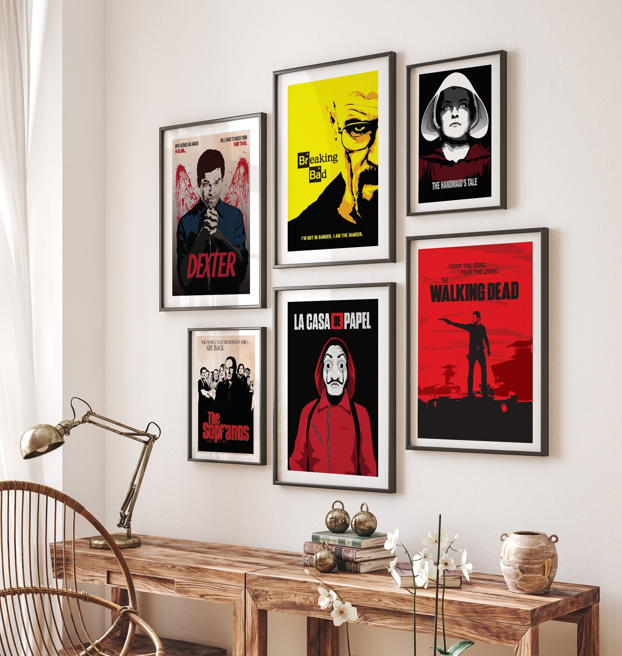 Pick Any 6 Posters TV Series Poster Set of 6 Tv Series Etsy