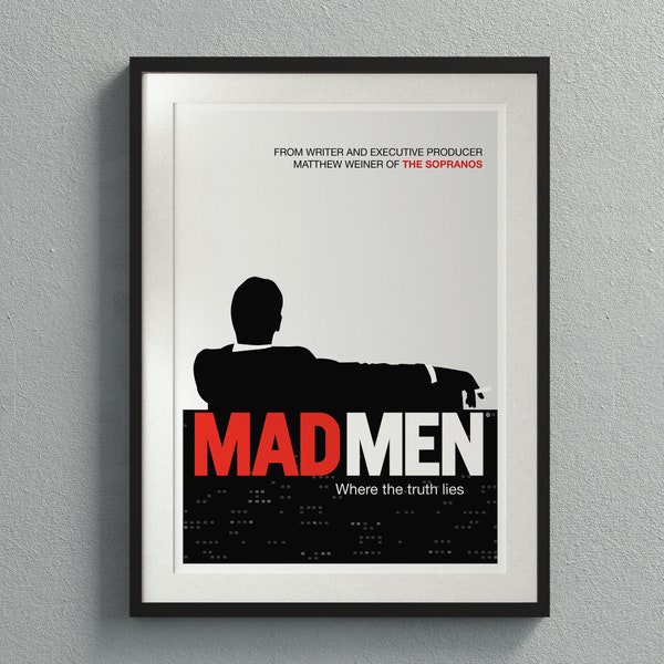 Mad Men Poster Digital Download, Mad Men Tv-Serie, Tv-Serie Wand Kunst Druck, druckbare Wandkunst, Mad Men Poster Druck, Wand-Dekor-Ideen