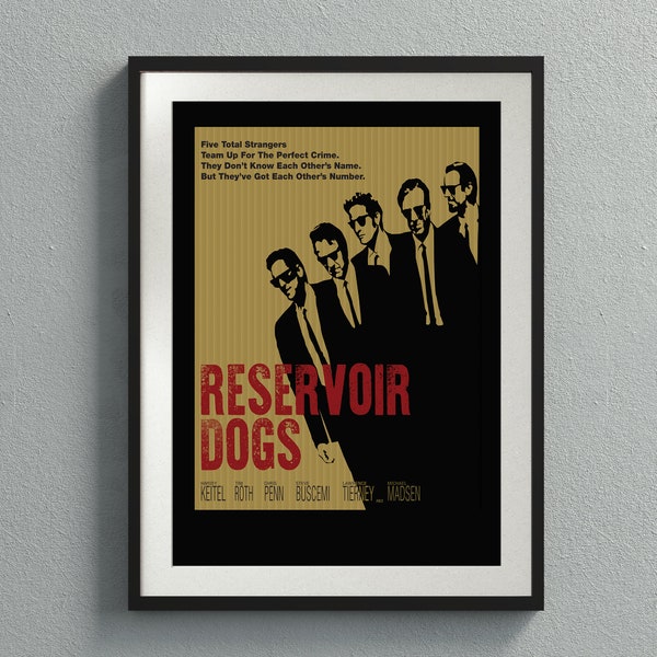 Reservoir Dogs Movie Poster Digital Download,  Movie Poster, Wall Art Print,  Printable Wall Art, Movie Print, Wall Decor Idea