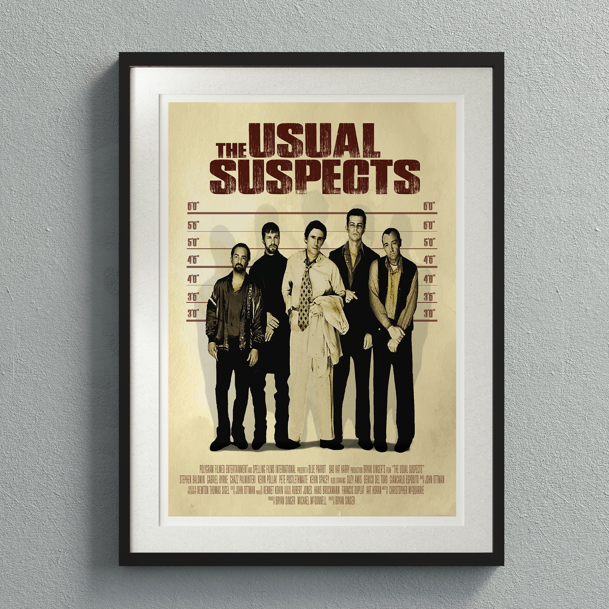 Digital Print Usual Suspects Poster Movie Quote Keyser Soze -  Finland