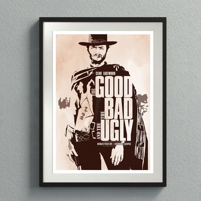 The Good the Bad and the Ugly Movie Poster Digital Download, Movie ...