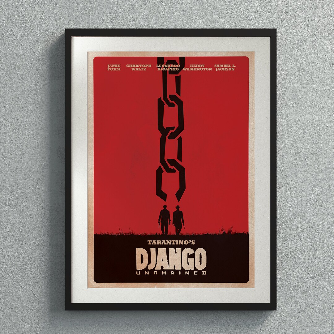 Tarantino's Django Movie Poster Digital Download, Wall Art Print, Movie