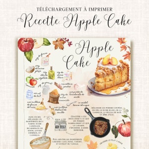 Fiche de recette Apple Cake - à télécharger