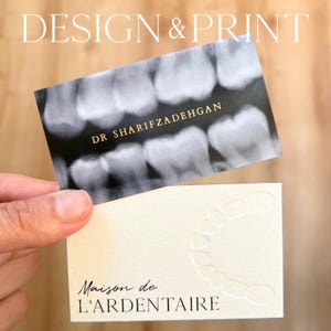 Cartes de visite premium - design & impression - médical, restaurant, mariage, professionnels