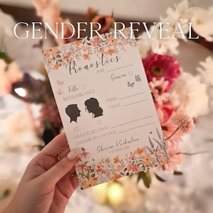 Gender Reveal - Personalisierte Vorhersagekarte