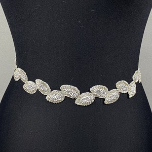 Crystal Beaded Wedding Belt, Bridal Sash Belt for Dresses, Crystal Wedding Belt, Bridal Belt, Wedding Belt, Rhinestone Belt