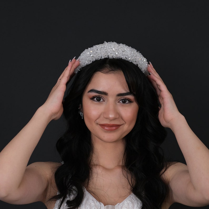 Crystal Bridal Tiara Headpiece, Wedding Tiara, Wedding Headpiece