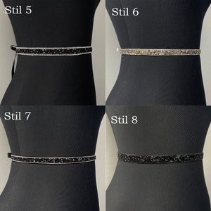 Wedding Belt, Bridal Crystal Belt, Crystal Belt, Black Beaded Crystal Sash, Bridal Black Sash, Bridesmaid Sash, Bridesmaid Belt, Gold Belt image 4