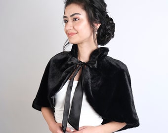 Ivory Faux Fur Bridal Wrap - Wedding Shrug Stole