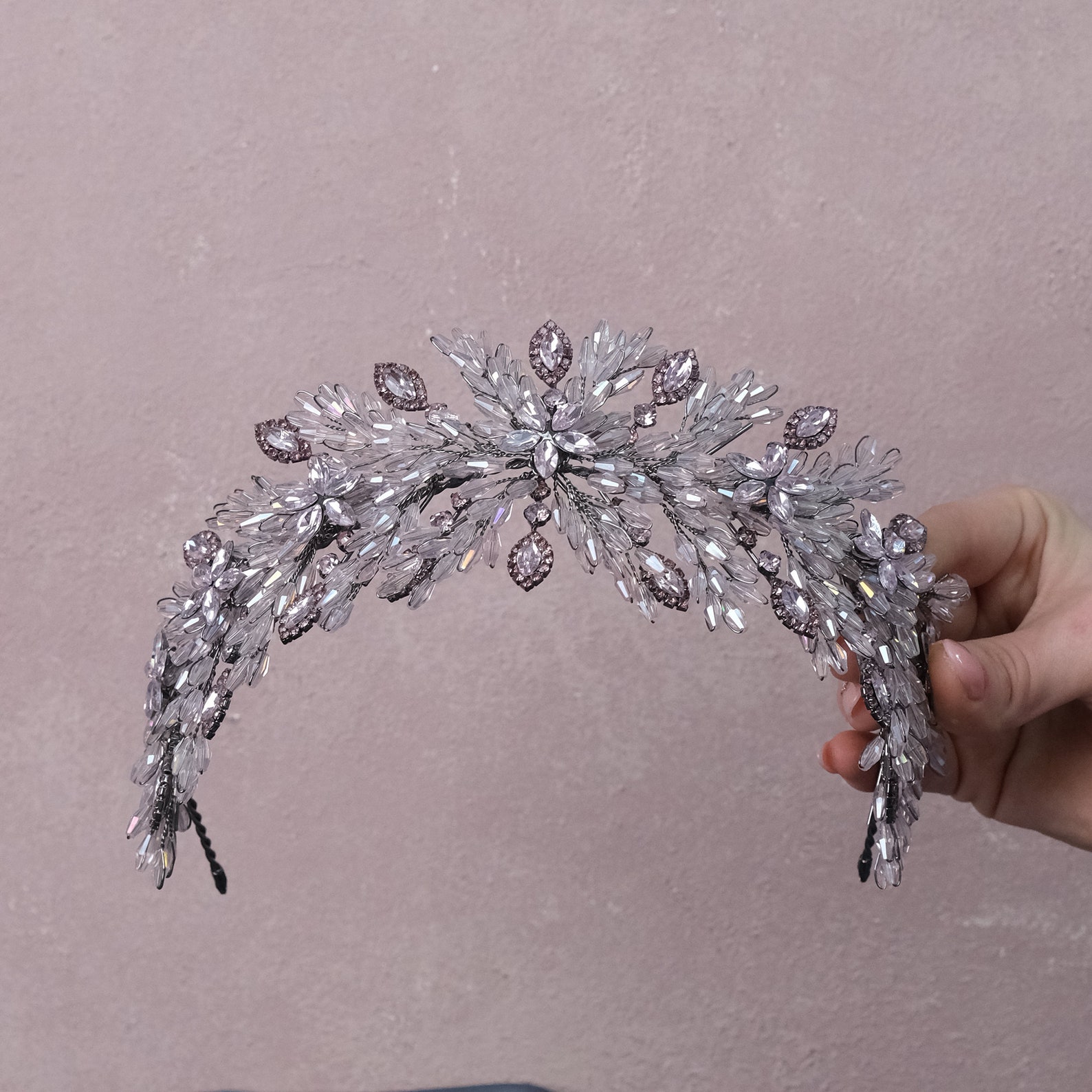 bridal headpieces crystal