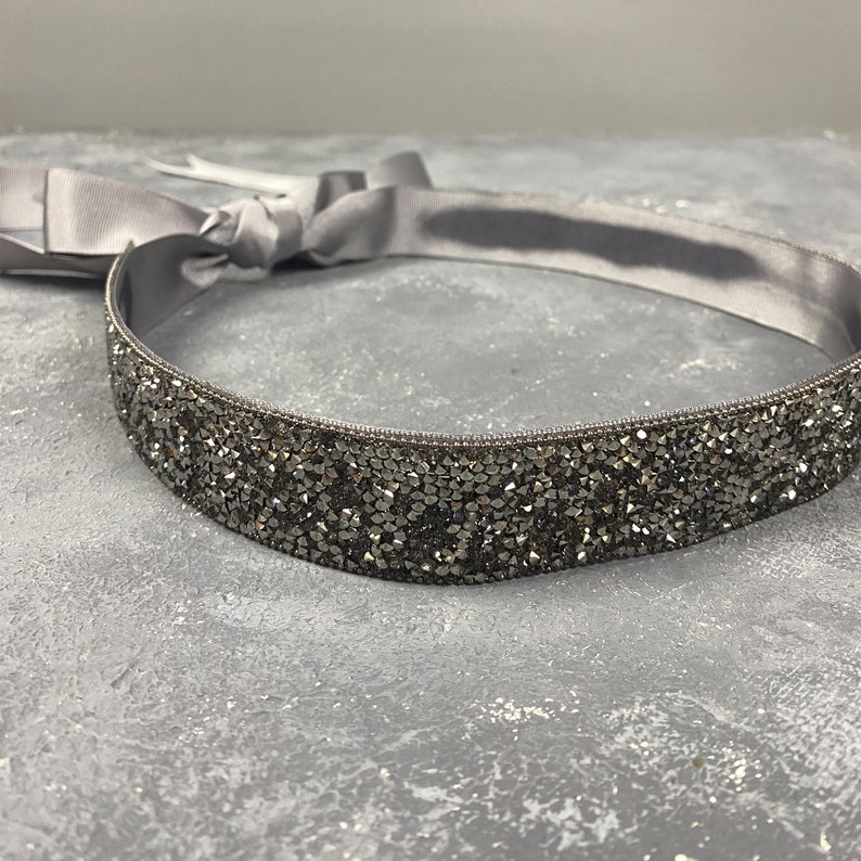 Ceinture de mariage, Ceinture en cristal, Ceinture de mariée, Ceinture en cristal de qualité, Ceinture écharpe de mariée, Ceinture de demoiselle d'honneur, Ceinture en strass image 8