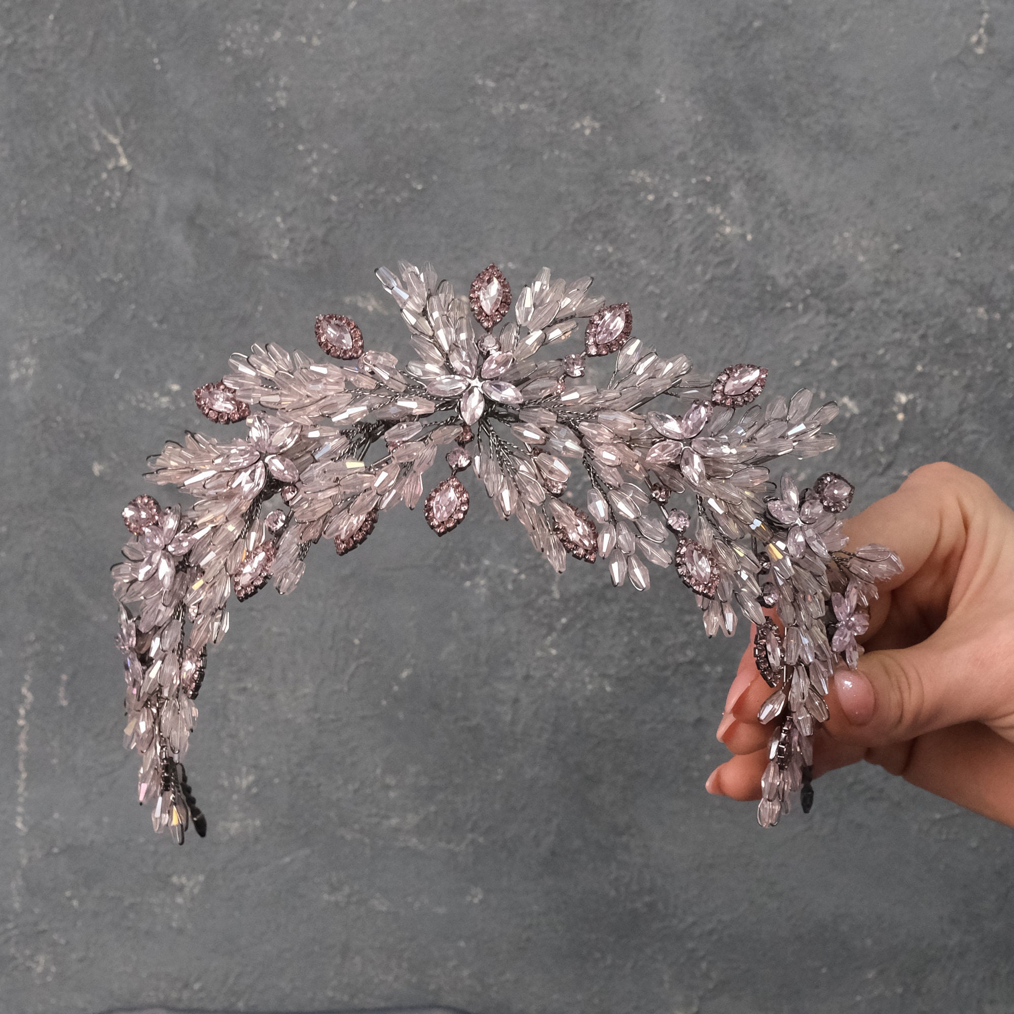 bridal headpieces crystal